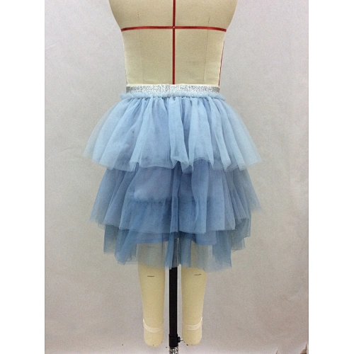 girls light blue tiered skirt manufacturer