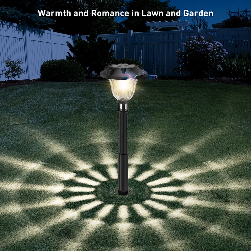 RGB solar power garden lamp