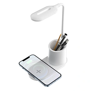 Wireless charger with pen container