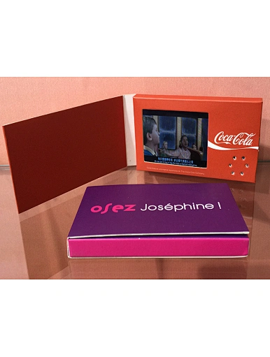 brochure holder video brochure