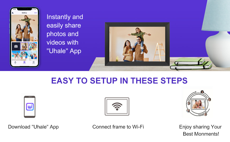 Shenzhen SSA Electronic Co Ltd Uhale Digital Photo Frame Wifi 10.1 Inch digital photo frame