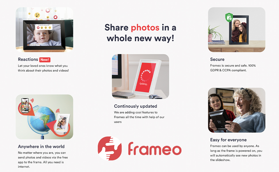 Shenzhen SSA Electronic Co Ltd FRAMEO WiFi Digital Photo Frame 10.1