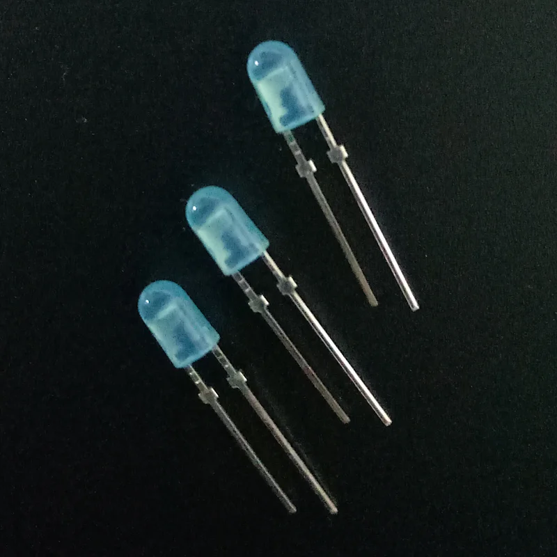 Wholesale 0.06w oval 346 3mm blue diffused led diode