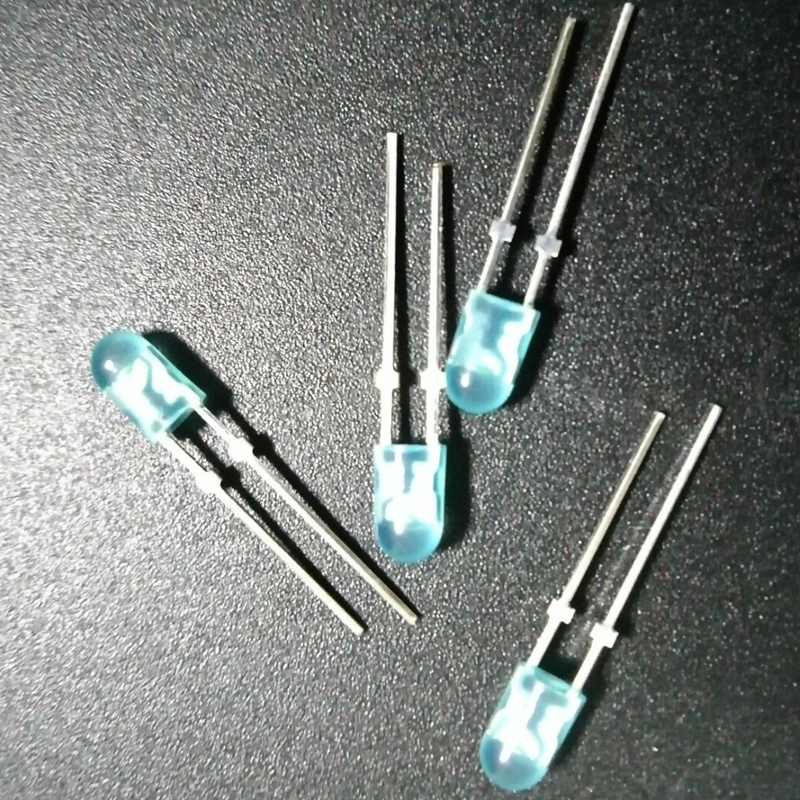 Blue 3mm DC12v round led diode
