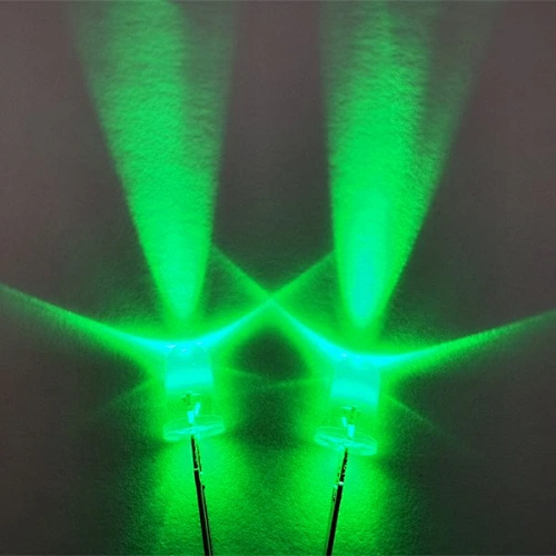 5mm 546 round LED dip diodes in green