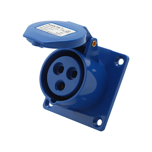 16A IP44 concealed three core industrial socket 3 phase