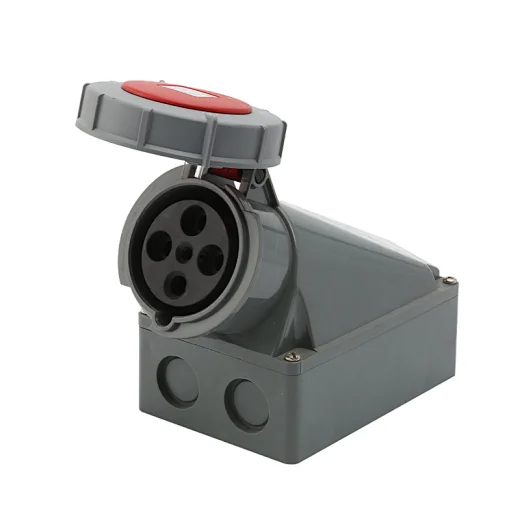 RED IP67 four phase 63 Amps Industrial Socket and plug
