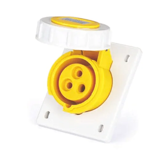 European CE Industrial oblique socket 3P IP67 power socket