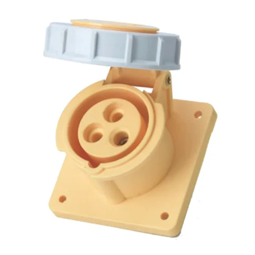 waterproof outlet IP67 industrial panel mounted socket