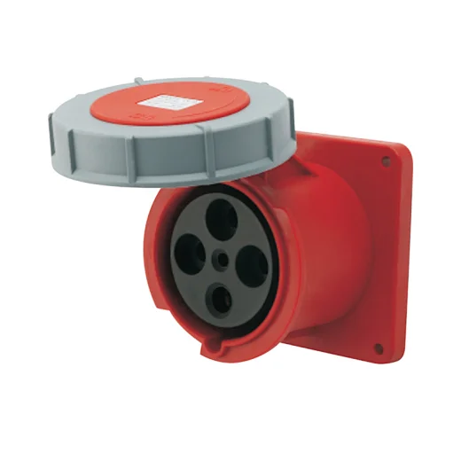 4 Pins 400V 63A 3P E PA6 Industrial IP44 concealed socket