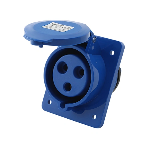 3P 32A concealed sockets oblique waterproof and dustproof