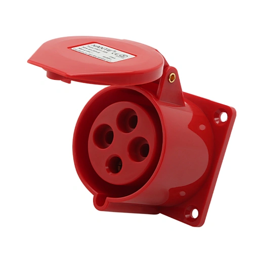 IP44 32 Amps 4pin Electric waterproof outdoor socket CE