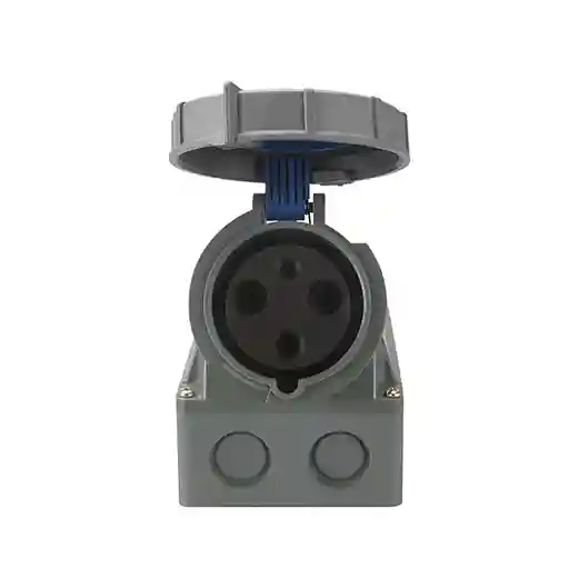 IP67 Waterproof 3 Pin 63A Industrial Socket Receptacle
