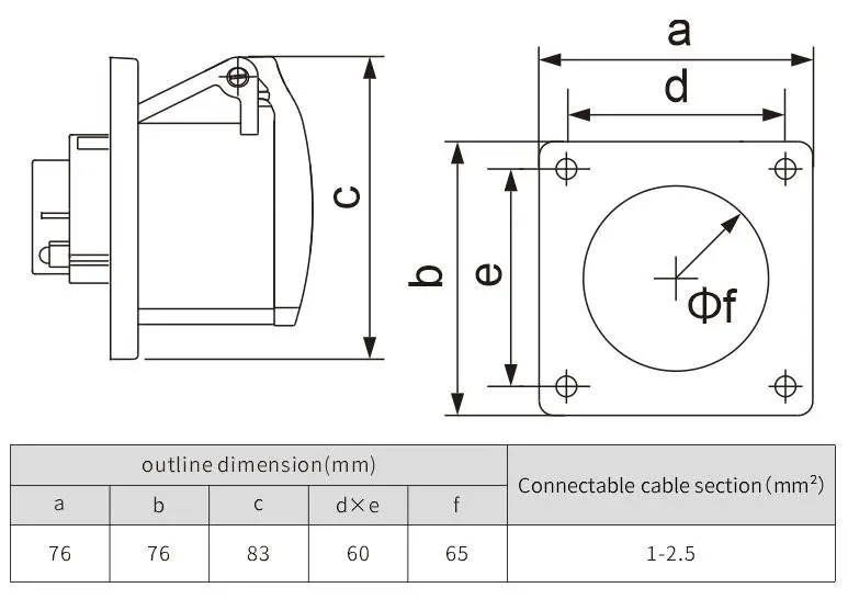 16a industrial socket male female socket connector - NANTE