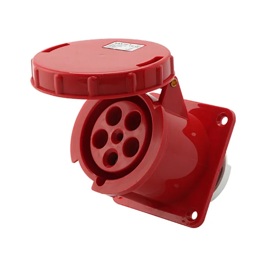 5pin CE IP67 industrial water resistant electrical sockets