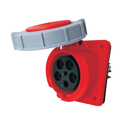 Panel mounted socket Oblique Insertion Socket Electric Plug