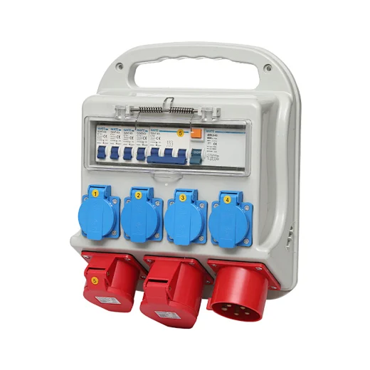 Outdoor portable combination industrial power socket box