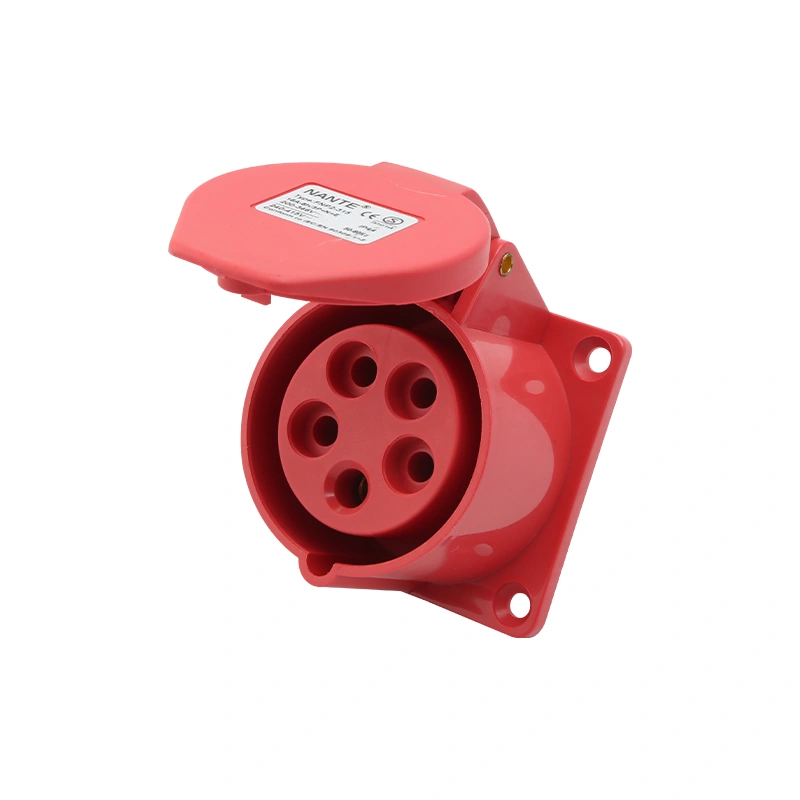 waterproof wenzhou 5pin red industrial plug CE ip44 sockets