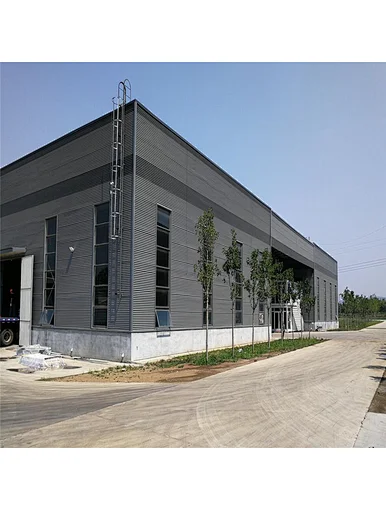 Large-span prefabricated steel structure workshop
