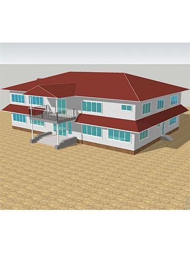 La vie de villa à structure métallique modulaire préfabriquée peut être personnalisée