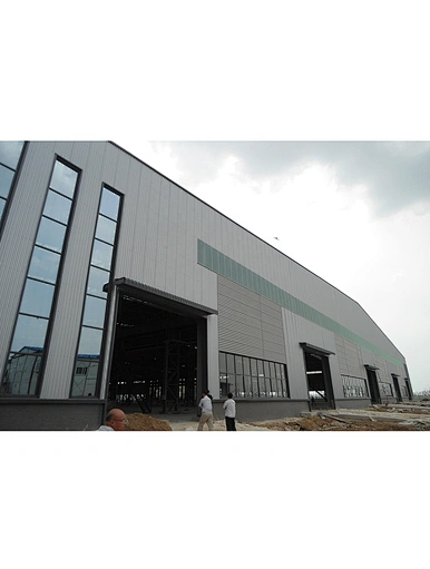 Qingdao peb steel structure warehouse hangar  metal building maintenance workshop