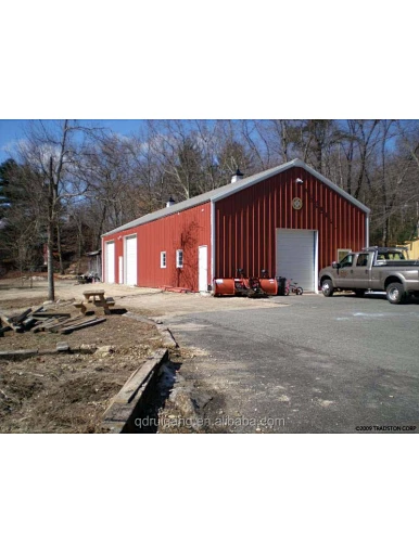 Prefab steel frame garage is designed according to customer requirements