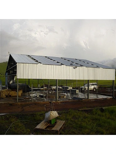 Hangar de ferme de vache de conception de bâtiment de structure métallique préfabriquée
