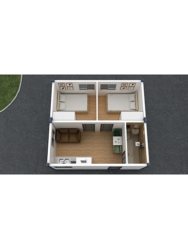 Customized prefab steel structure mobile flat pack container house