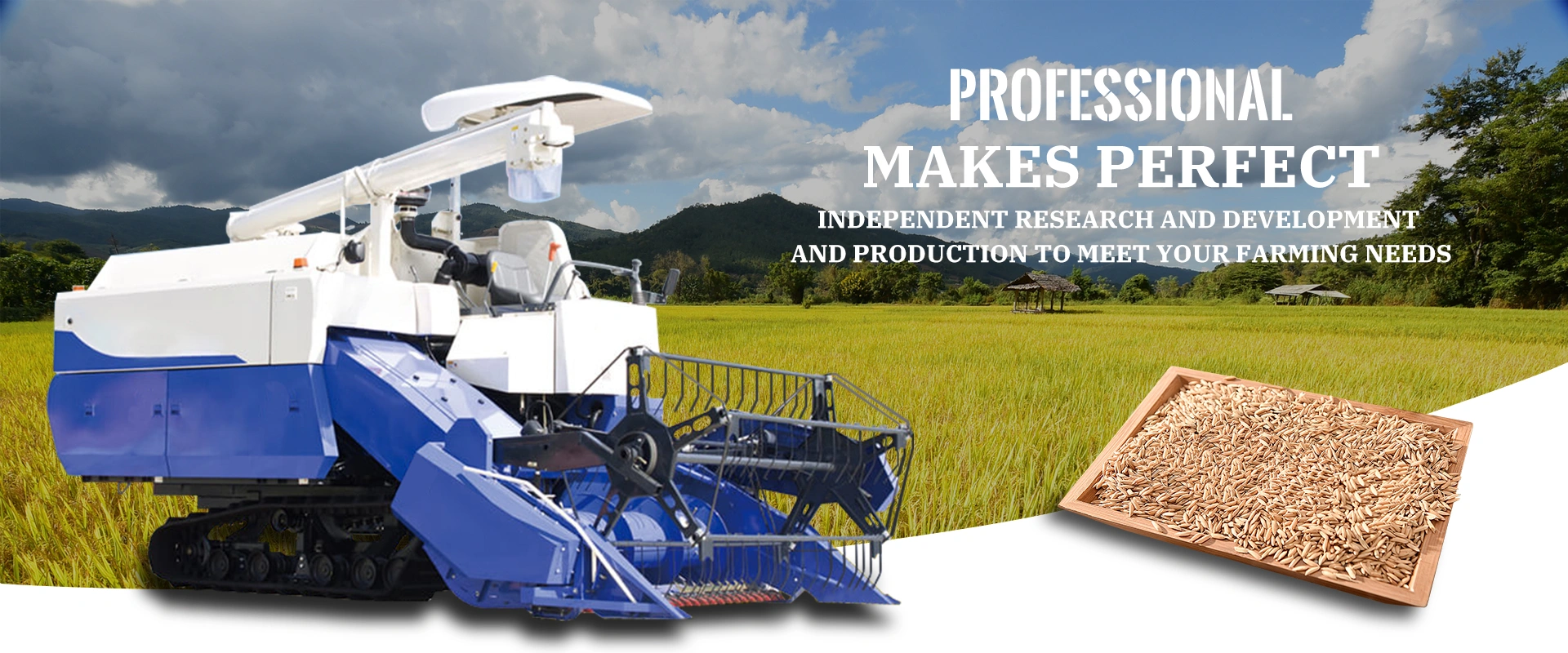 Full-Feed Rice And Wheat Harvester