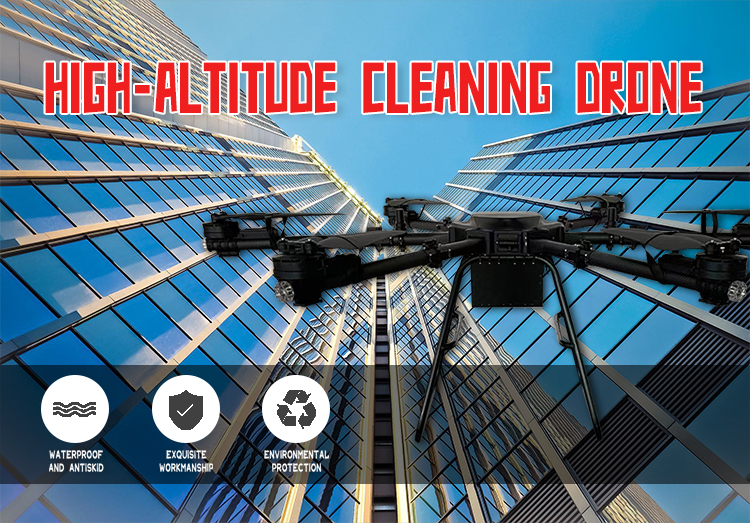 High-altitude cleaning drone