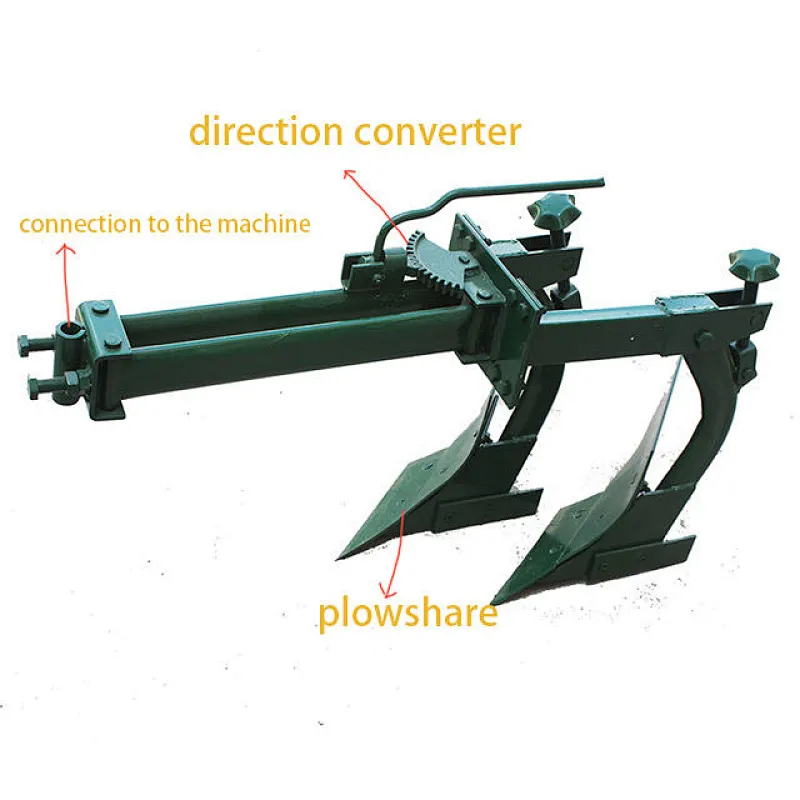 Walking tractor accessories double plow