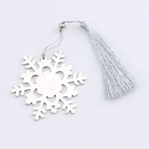 Customized snowflake bookmark tag