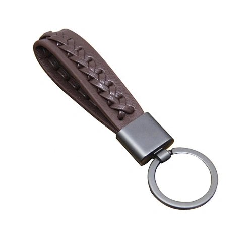 custom leather keychain