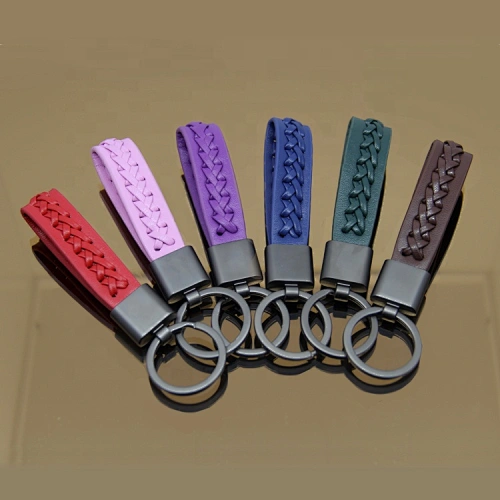 custom leather keychain