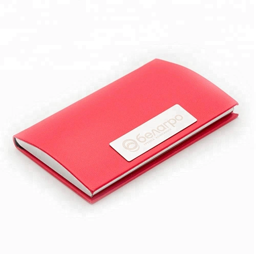Factory high quality custom name PU metal business card holder
