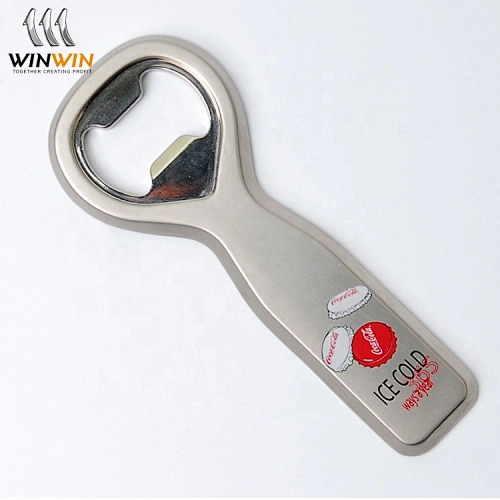 custom zinc alloy die casting flat zinc alloy 2d bottle opener