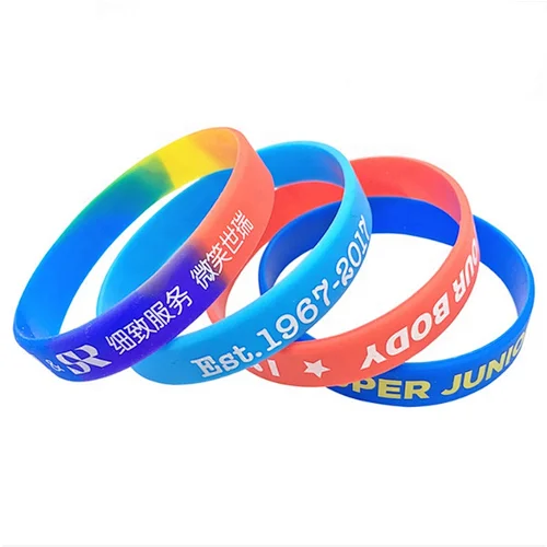 Factory cheap wholesale no minimum freely samples custom logo name men silicone bracelet for adults