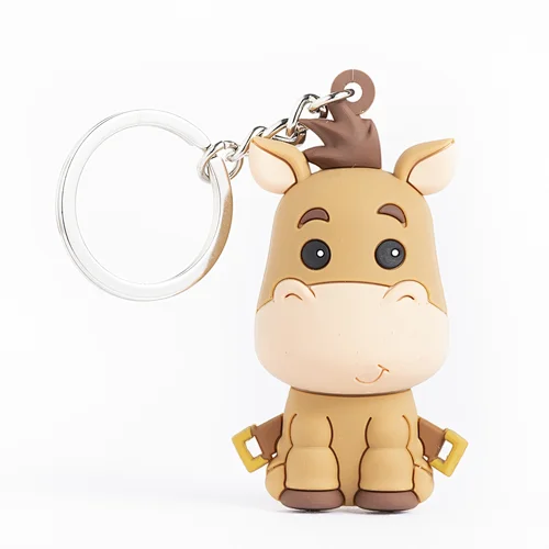 2020 New Design 3D Cute Donkey toy soft PVC Keychian Figurine
