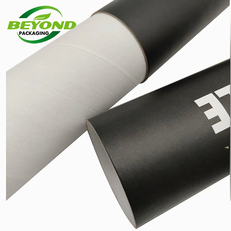 Highquantity black kraft cardboard poster shipping tubes