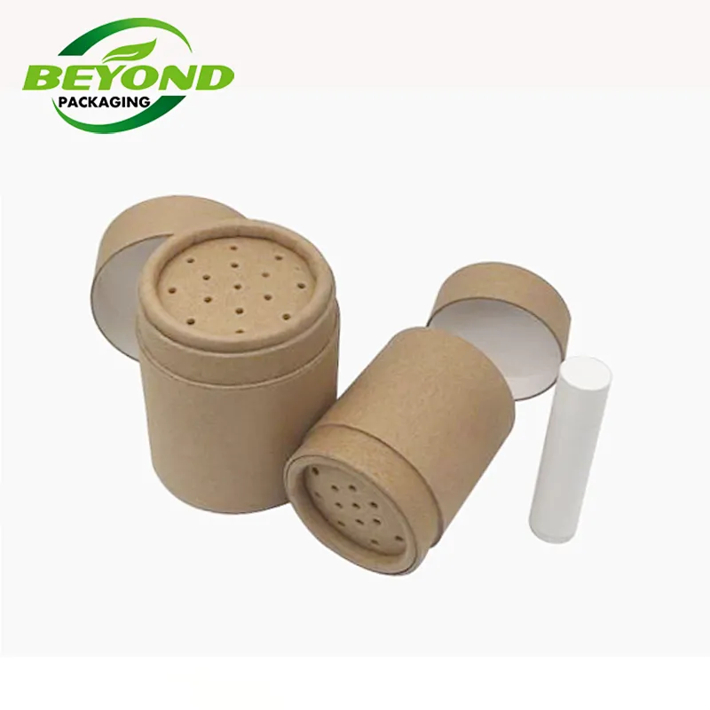 food grade pepper Spice paper tube jar packaging