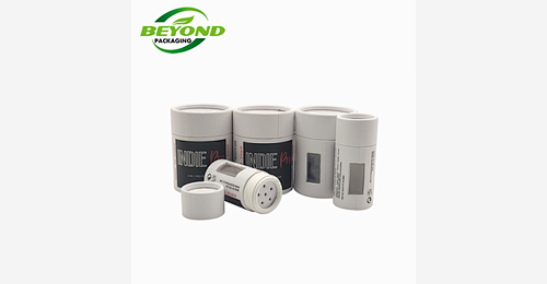 Custom logo food paper tube container with sifter top