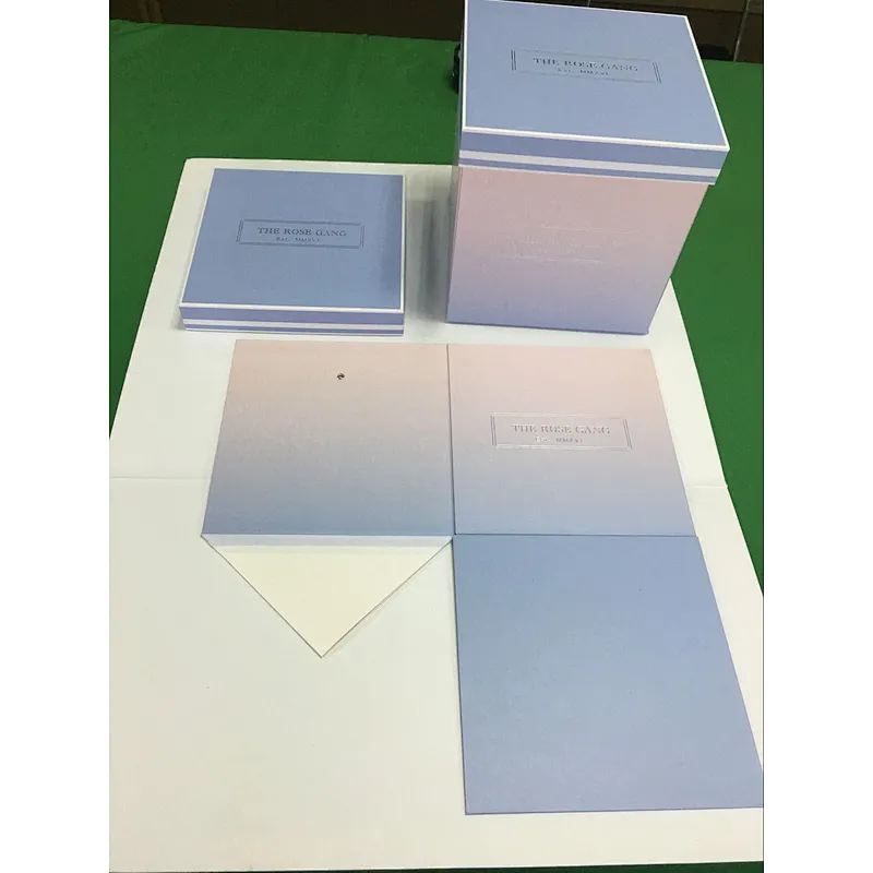 biodegradable black square custom cosmetic paper card box