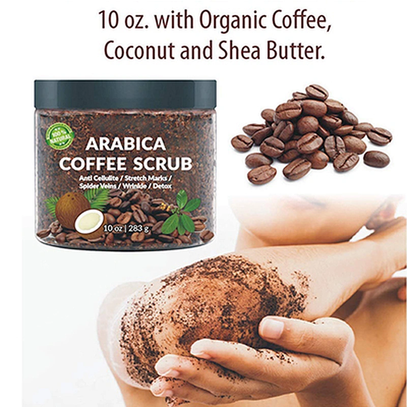 Private Label anti cellulite coffee scrub wholesale body scrub Free samples
