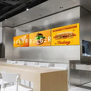 Slim design digital signage Menu boards