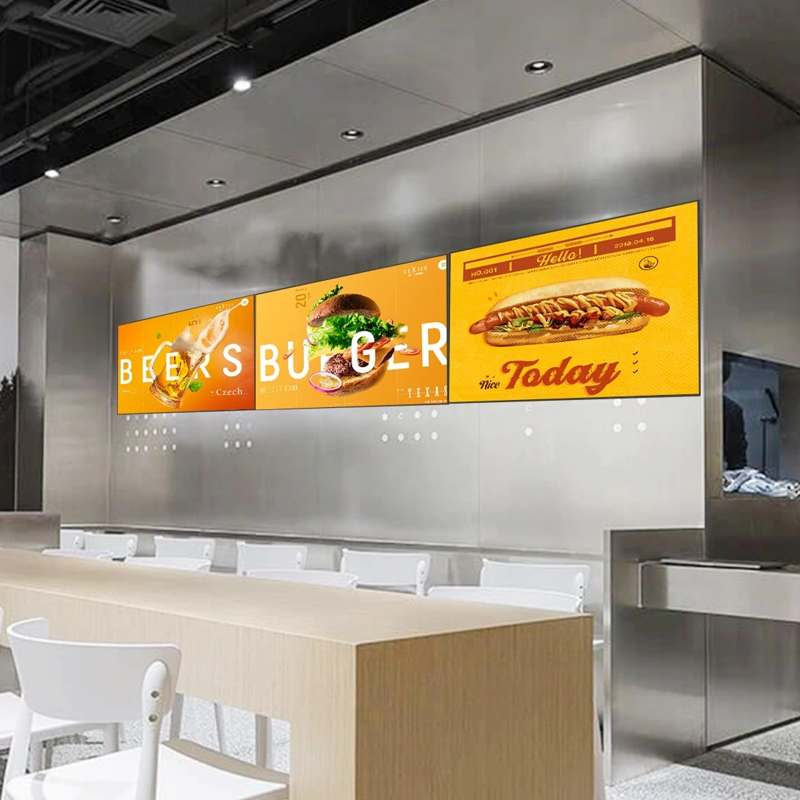 Slim design digital signage Menu boards