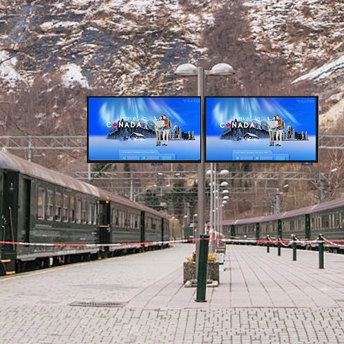 railway station digital signage