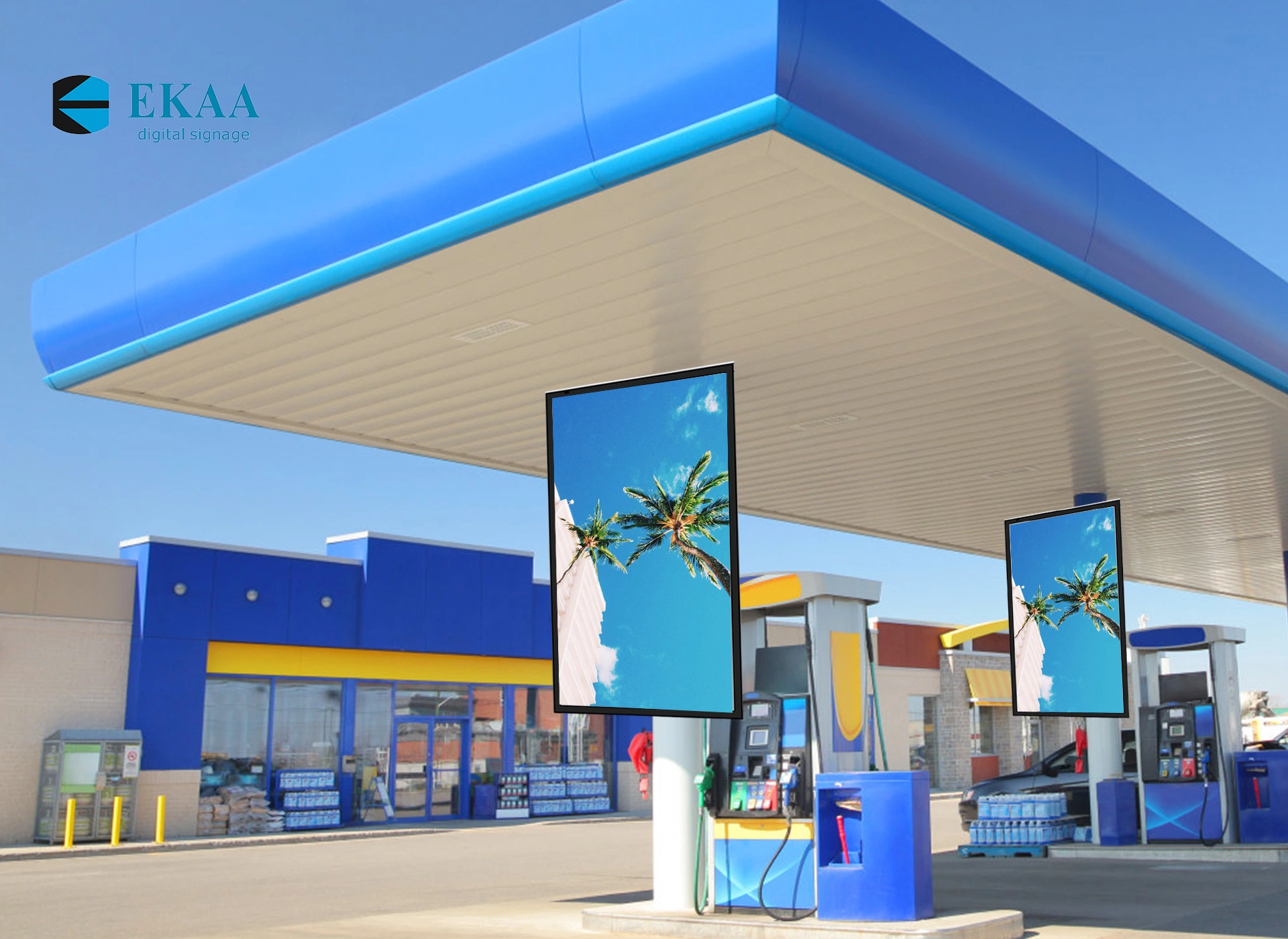 Gas station IP67 Outdoor Displays manufacturer-EKAA