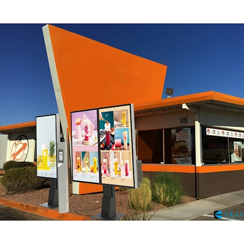 drive thru menu signs for fast food store