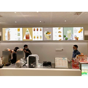 Slim design indoor digital menu boards