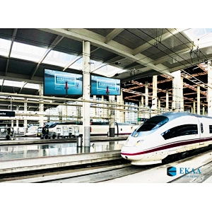 Railway station outdoor displays manufacturer EKAA